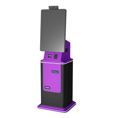 Selbstbedienungs-Zahlungskiosk mit Touchscreen-Drucker mit Wi-Fi-Konnektivität und RAL-Pulverbeschichtung für öffentlich zugängliches Terminal
