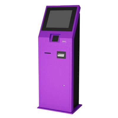 Kommerzieller Self-Service-Kiosk mit kapazitivem 10-Punkt-Touchscreen, 1920x1080 Auflösung und Edelstahlgehäuse