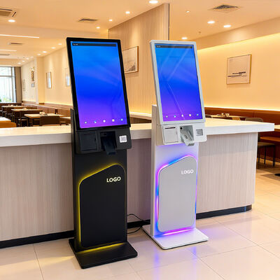 27/32 Zoll freistehender Touchscreen-Kiosk für Selbstbedienung mit 1920x1080 Auflösung für Selbstbestellung und interaktive Nutzung