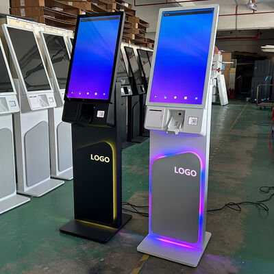27/32 Zoll freistehender Touchscreen-Kiosk für Selbstbedienung mit 1920x1080 Auflösung für Selbstbestellung und interaktive Nutzung