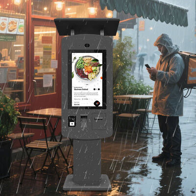 Wasserdichter Hochleistungs-Self-Service-Kiosk für Außenbereiche (24/7-Betrieb) für Zahlungen und Bestellungen