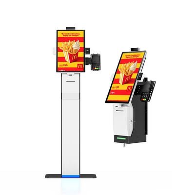 21.5" Touch Screen Self Ordering Kiosk with 10-Point Capacitive Touch and 1920x1080 Resolution for Fast Food Restaurants