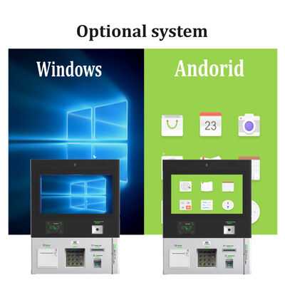 Wall Mounted Hotel Kiosk with 1920x1080 Resolution Touch Screen and Thermal Printer for Self Check-in