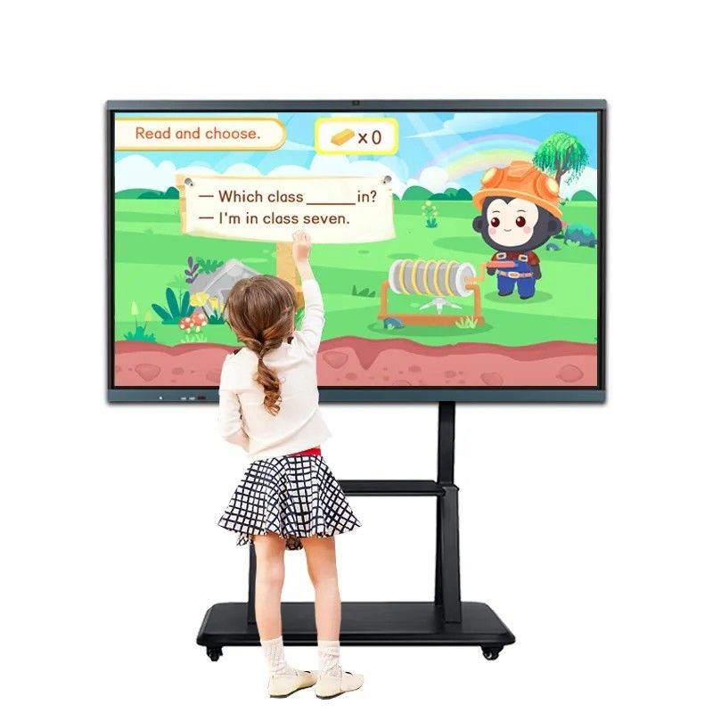 86 Zoll 4K-Auflösung interaktives Whiteboard mit 20-Punkt-Infrarot-Touch-Smart-Blackboard für den Unterricht