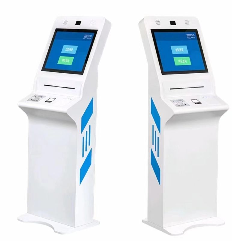 24-Zoll-interaktiver Kiosk mit Quittungsdrucker und ID-Kartenleser für Selbstbedienungsanwendungen