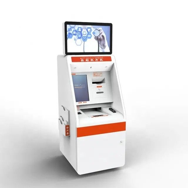 Zwei-Bildschirm 22 Zoll Kapazitäts-Touch-Selbstbedienung Kiosk für Krankenhaus Check-in