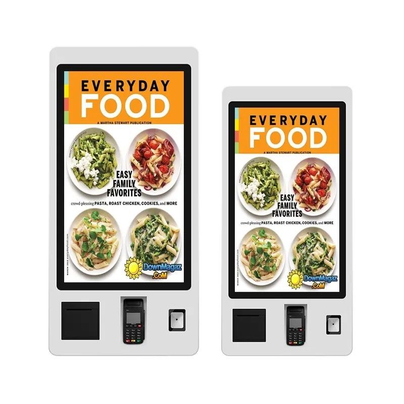 Selbstbedienung Touchscreen Bestellkiosk 21,5 Zoll 24 Zoll 27 Zoll Wand montiert