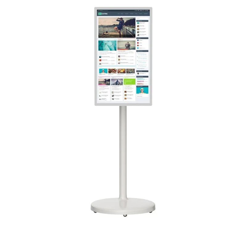 24 Zoll tragbarer Bodenhalter Touchscreen Digital Kiosk mit Android NFC und anpassbarem Bildschirm
