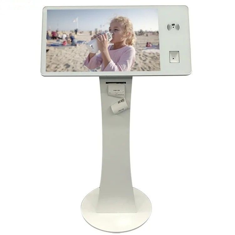 22 Zoll Kapazitiver Touchscreen Selbstbedienung Kiosk mit QR-Code-Scanner und anpassbare Optionen