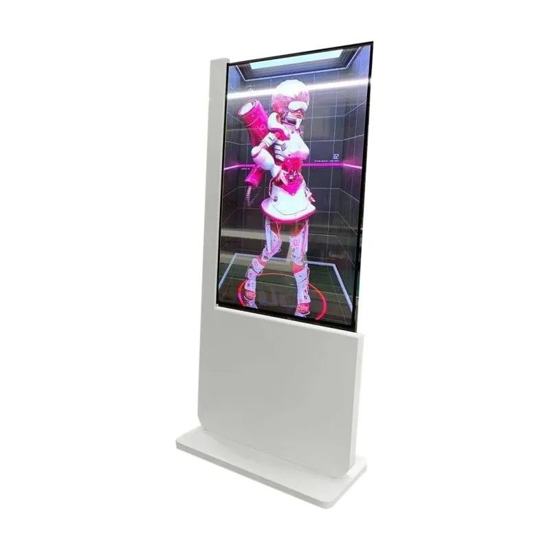 55 Zoll transparenter LCD-Showcase mit 1920 x 1080 Auflösung und Bodenständer OLED-Display