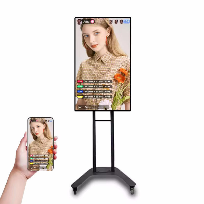 LCD-Werbeanzeige mit hohem Kontrast mit 178° Blickwinkel und 110-240V Stromversorgung für kommerzielle Digital Signage