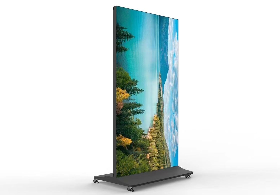 75-Zoll-Bodenstand Vollbild-Werbeanzeige 178° Blickwinkel 450cd/m2 Helligkeit