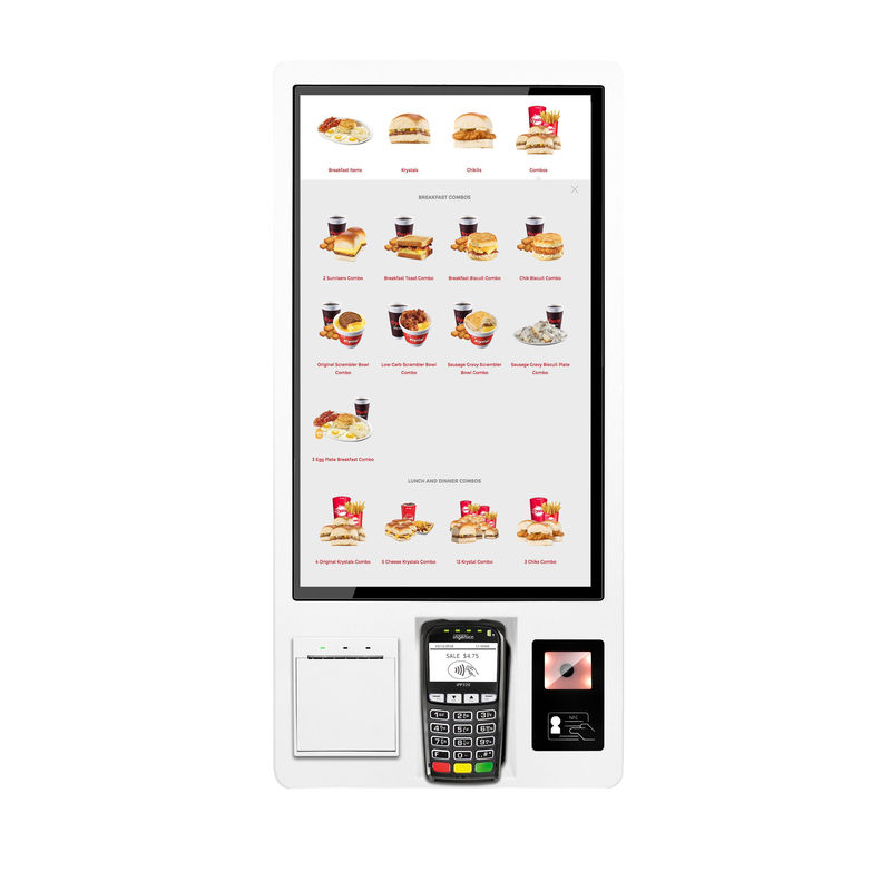 21,5 Zoll Self-Service-Kassensystem mit Kredit-/Debitkartenbezahlung und Barcode-Scanner