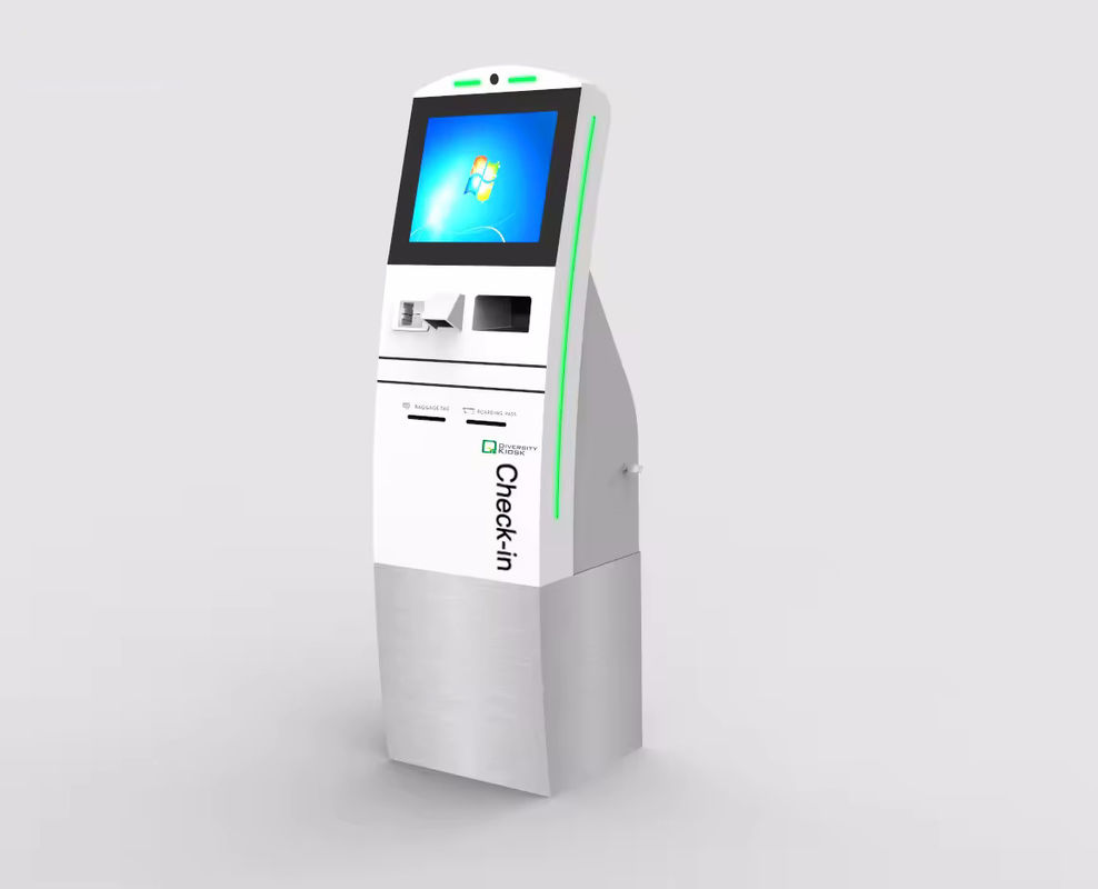 Touchscreen Kiosk Selbstbedienung POS-System mit Barcode-Scanner und Kredit/Debit/Mobilzahlung
