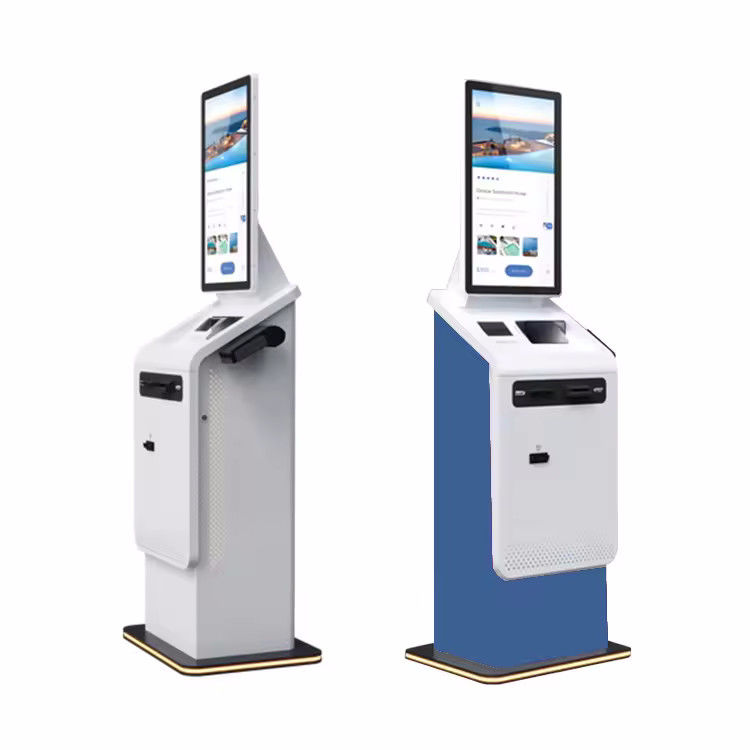 21.5 Selbstbedienungskiosk mit Touchscreen und Dispenser für Erkrankungs-ID-Karten
