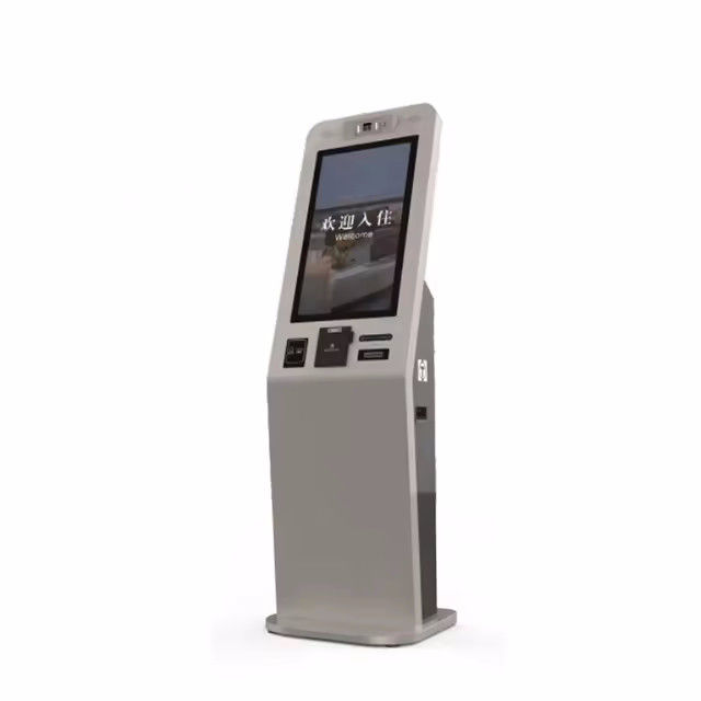 Touch-Screen-Selbstcheck-Kiosk mit integriertem Störungskarten-Ausgabe-System, Bargeldakzeptor und mehrsprachiger Schnittstelle