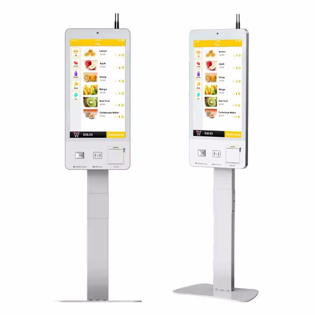 Touchscreen Self-Service POS-System mit Gesichtserkennung, LED-Leuchten und 21,5/24/27 Zoll-Bildschirm
