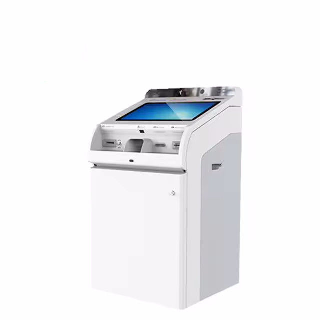 Intel Core I5/I7 Self Checkin Kiosk mit Touchscreen und individuell anpassbaren LED-Leuchten für effizienten Self-Service
