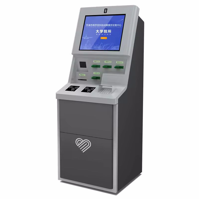21,5/24/27/32 Zoll Bildschirmgröße Self-Check-in-Kiosk mit anpassbarer Sprachunterstützung und Kartenleser für effizienten Self-Service