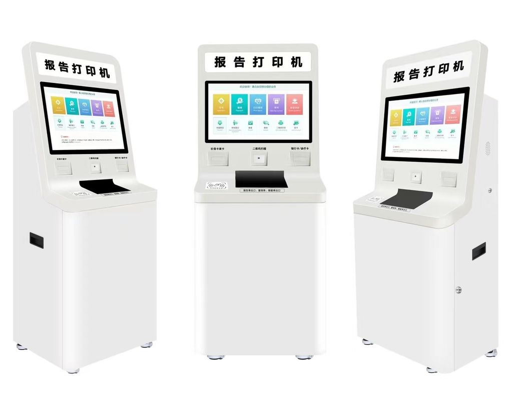 Passleser mit geringer Wartungsleistung Selbstbedienungskiosk mit anpassbarer Software und Touchscreen aus Metall