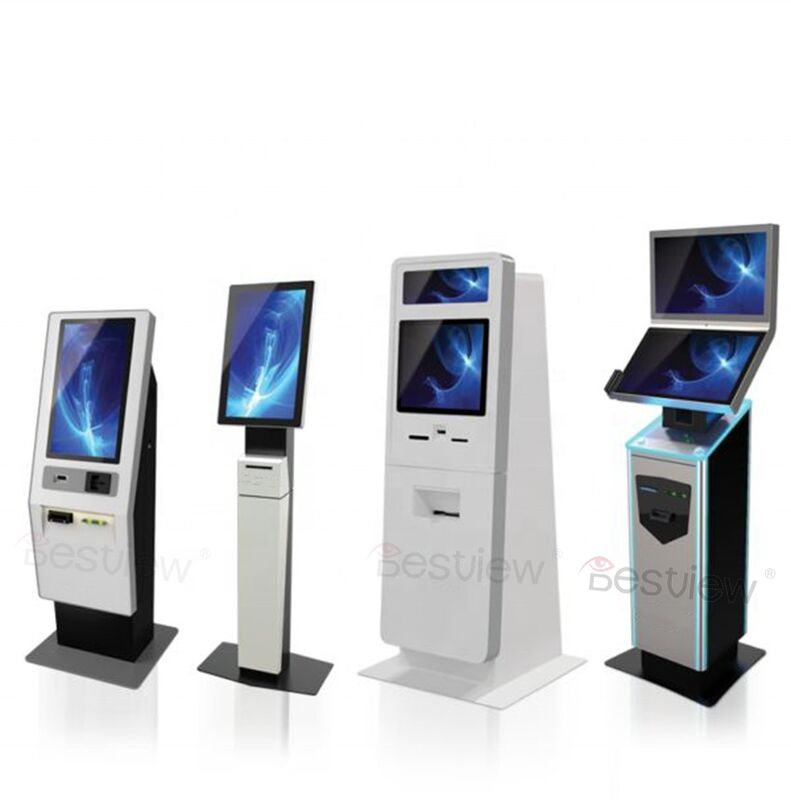 21.5 Inch Floor Standing Self Ordering Kiosk with 10-Point Capacitive Touch Screen and Optional Thermal Printer