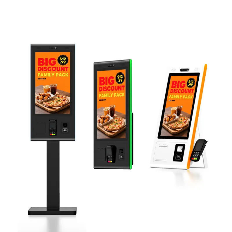 32-Zoll-Selbstbestellkiosk mit 10-Punkte-Kapazität-Touch und mehreren Schnittstellen für Fast-Food-Restaurants