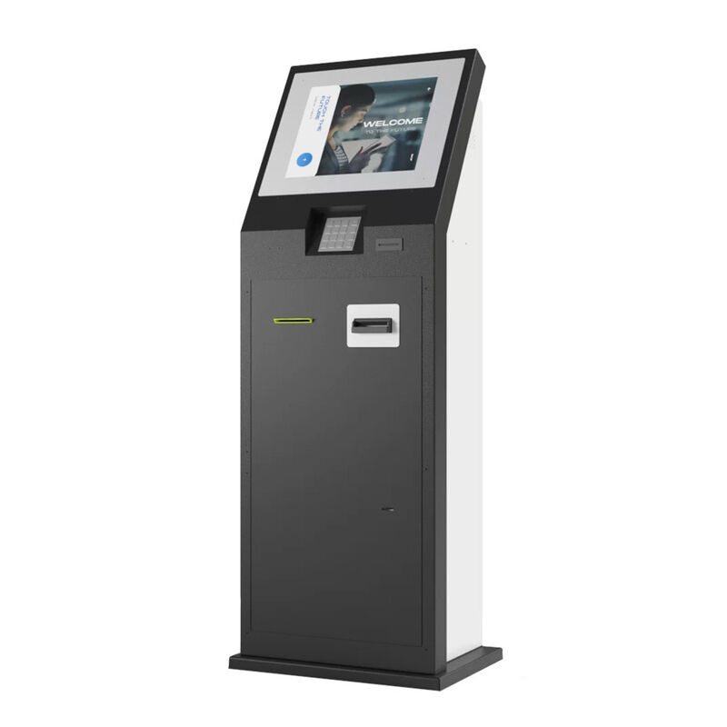 Kommerzieller Self-Service-Kiosk mit kapazitivem 10-Punkt-Touchscreen, 1920x1080 Auflösung und Edelstahlgehäuse
