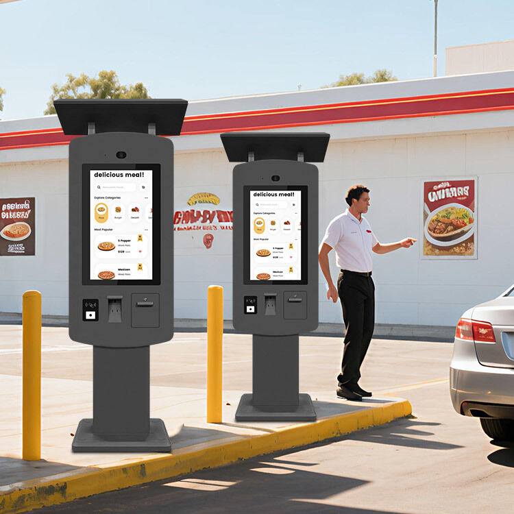 Wasserdichter Hochleistungs-Self-Service-Kiosk für Außenbereiche (24/7-Betrieb) für Zahlungen und Bestellungen